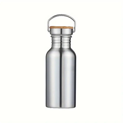 Stainless Steel Bamboo Lid Bottle